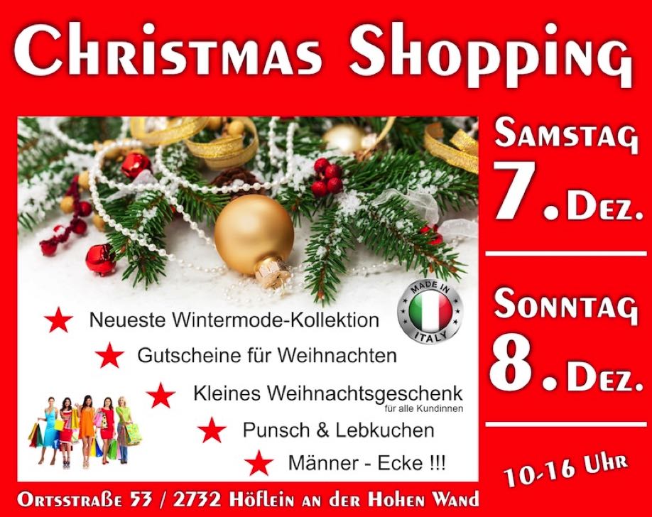 Christmas Shopping Info für HP 2024